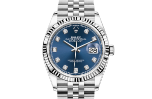 Rolex Datejust Oyster 36 mm Oystersteel-staal en witgoud 126234-0037