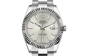Rolex Datejust Oyster 41 mm Oystersteel-staal en witgoud 126334-0003