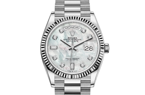 Rolex Day-Date Oyster 36 mm witgoud 128239-0007