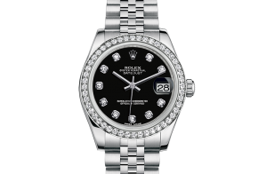 Rolex Datejust Oyster 31 mm Oystersteel-witgoud en diamanten 178384-0052