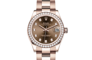 Rolex Datejust Oyster 31 mm Everose-goud en diamanten 278285rbr-0012