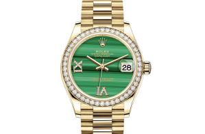 Rolex Datejust Oyster 31 mm geel goud en diamanten 278288rbr-0004
