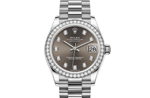 Rolex Datejust Oyster 31 mm witgoud en diamanten 278289rbr-0006