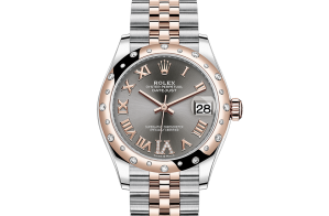 Rolex Datejust Oyster 31 mm Oystersteel Everose-goud en diamanten 278341rbr-0030