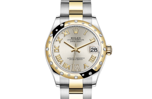 Rolex Datejust Oyster 31 mm Oystersteel-geelgoud en diamanten 278343rbr-0003