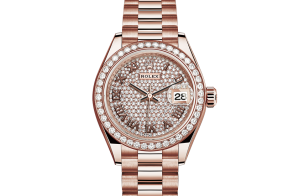 Rolex Lady-Datejust Oyster 28 mm Everose-goud en diamanten 279135rbr-0021