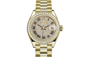 Rolex Lady-Datejust Oyster 28 mm geelgoud en diamanten 279138rbr-0029