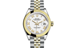 Rolex Lady-Datejust Oyster 28 mm Oystersteel-staal en geelgoud 279163-0023