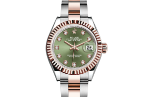 Rolex Lady-Datejust Oyster 28 mm Oystersteel-staal en Everose-goud 279171-0008