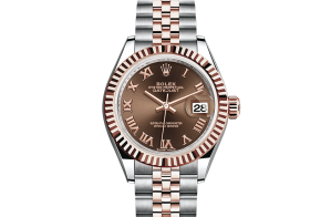 Rolex Lady-Datejust Oyster 28 mm Oystersteel-staal en Everose-goud 279171-0009