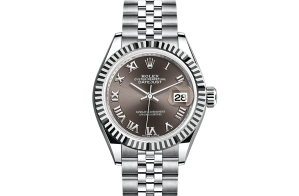Rolex Lady-Datejust Oyster 28 mm Oystersteel-staal en witgoud 279174-0013